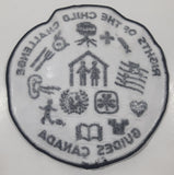 Girl Guides Canada Rights Of The Child Challenge 4 1/8" Embroidered Fabric Patch Badge