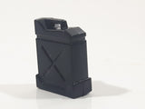 Fuel Gas Can Black Miniature 1" Tall Plastic Toy Car Vehicle Accessory