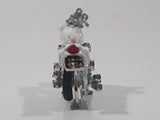 Vintage Yatming 1334 Honda CB-750 Four Police White Motor Cycle Die Cast Toy Vehicle Missing Parts