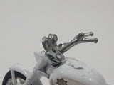 Vintage Yatming 1334 Honda CB-750 Four Police White Motor Cycle Die Cast Toy Vehicle Missing Parts