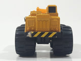 1998 Soma Mighty Wheels Construction Crane Yellow Die Cast Toy Car Vehicle