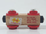 Bigjigs Rail Wood with Red Wheels and Magnetic Connector Wood Toy Train Car Vehicle