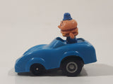 1988 McDonald's Turbo Macs Officer Big Mac Blue Toy Pull Back Friction Motorized Plastic Toy Car Vehicle - Happy Meals