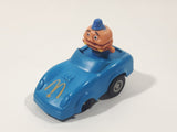 1988 McDonald's Turbo Macs Officer Big Mac Blue Toy Pull Back Friction Motorized Plastic Toy Car Vehicle - Happy Meals