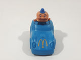 1988 McDonald's Turbo Macs Officer Big Mac Blue Toy Pull Back Friction Motorized Plastic Toy Car Vehicle - Happy Meals