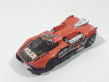 2003 Hot Wheels Maelstrom Police Short Fuse Bomb Orange Die Cast Toy Car Vehicle