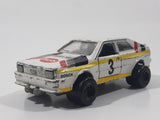 Vintage Majorette No. 221 Audi Quattro White 1/68 Scale Die Cast Toy Car Vehicle with Opening Doors