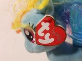 2016 Ty Beanie Babies Sparkle My Little Pony Rainbow Dash 8" Tall Toy Stuffed Plush with Tags
