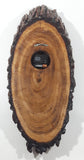 Vintage Wiebe Woodcraft MacGregor Manitoba 10" x 24" Lacquered Burl Wood Wall Clock