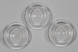 Geobra PlayMobil Plastic Clear Round Cap Cover Piece Set of 3