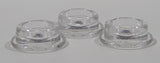 Geobra PlayMobil Plastic Clear Round Cap Cover Piece Set of 3