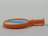 Geobra PlayMobil Plastic Orange 1 1/4" Toy Vanity Hand Mirror Accessory