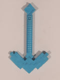 Lego Minecraft Plastic Blue 1 1/2" Toy Long Pick Axe Accessory