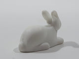Geobra PlayMobil 1" Long Plastic White Rabbit Toy Animal Figure