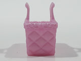 Geobra PlayMobil 1 1/8" Long Plastic Pink Pet Dog Basket Toy Accessory 3283730