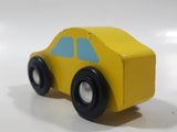 Yellow Sports Car Wood Toy Car Vehicle
