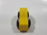 Yellow Sports Car Wood Toy Car Vehicle
