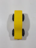 Yellow Sports Car Wood Toy Car Vehicle