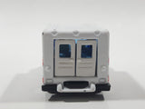 Motor Max No. 6034 Emergency Medical Services Ambulance Van White Die Cast Toy Car Vehicle with Opening Rear Doors