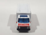 Motor Max No. 6034 Emergency Medical Services Ambulance Van White Die Cast Toy Car Vehicle with Opening Rear Doors