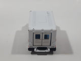 Motor Max No. 6034 Emergency Medical Services Ambulance Van White Die Cast Toy Car Vehicle with Opening Rear Doors