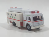 1996 Tomy Tomica No. 118 Super Ambulance White Die Cast Toy Car Vehicle with Slide Out Sides