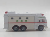 1996 Tomy Tomica No. 118 Super Ambulance White Die Cast Toy Car Vehicle with Slide Out Sides
