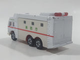 1996 Tomy Tomica No. 118 Super Ambulance White Die Cast Toy Car Vehicle with Slide Out Sides