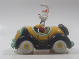 Disney Amblin Who Framed Roger Rabbit? Benny The Cab Yellow Plastic Pull Back Toy Car Vehicle