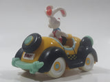 Disney Amblin Who Framed Roger Rabbit? Benny The Cab Yellow Plastic Pull Back Toy Car Vehicle