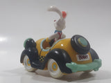 Disney Amblin Who Framed Roger Rabbit? Benny The Cab Yellow Plastic Pull Back Toy Car Vehicle