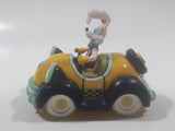 Disney Amblin Who Framed Roger Rabbit? Benny The Cab Yellow Plastic Pull Back Toy Car Vehicle