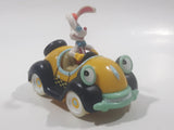 Disney Amblin Who Framed Roger Rabbit? Benny The Cab Yellow Plastic Pull Back Toy Car Vehicle