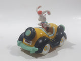 Disney Amblin Who Framed Roger Rabbit? Benny The Cab Yellow Plastic Pull Back Toy Car Vehicle