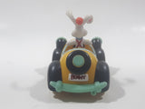 Disney Amblin Who Framed Roger Rabbit? Benny The Cab Yellow Plastic Pull Back Toy Car Vehicle