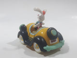 Disney Amblin Who Framed Roger Rabbit? Benny The Cab Yellow Plastic Pull Back Toy Car Vehicle