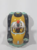 Disney Amblin Who Framed Roger Rabbit? Benny The Cab Yellow Plastic Pull Back Toy Car Vehicle