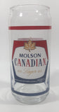 Molson Canadian Lager Beer Biere 6 1/2" Tall Glass Cup