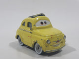 Disney Pixar Cars Fiat 500 Luigi Yellow Die Cast Toy Car Vehicle