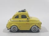 Disney Pixar Cars Fiat 500 Luigi Yellow Die Cast Toy Car Vehicle