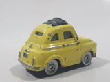 Disney Pixar Cars Fiat 500 Luigi Yellow Die Cast Toy Car Vehicle