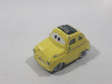 Disney Pixar Cars Fiat 500 Luigi Yellow Die Cast Toy Car Vehicle