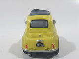 Disney Pixar Cars Fiat 500 Luigi Yellow Plastic Die Cast Toy Car Vehicle