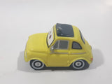 Disney Pixar Cars Fiat 500 Luigi Yellow Plastic Die Cast Toy Car Vehicle
