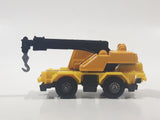 Welly No. 8315 Crane Truck Yellow Die Cast Toy Car Vehicle