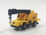 Welly No. 8315 Crane Truck Yellow Die Cast Toy Car Vehicle