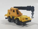 Welly No. 8315 Crane Truck Yellow Die Cast Toy Car Vehicle