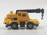 Welly No. 8315 Crane Truck Yellow Die Cast Toy Car Vehicle