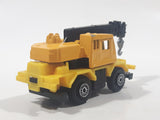 Welly No. 8315 Crane Truck Yellow Die Cast Toy Car Vehicle