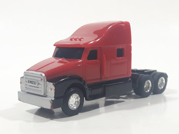 ERTL Semi Tractor Truck Red Plastic Body Die Cast Toy Car Vehicle